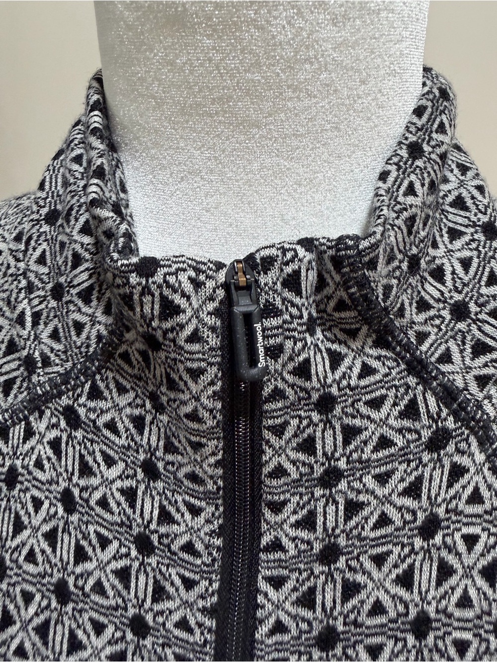 Smartwool Black Gray Long Sleeve Merino 250 Base Layer 1/4 Zip Top Sz. XL - Picture 3 of 6